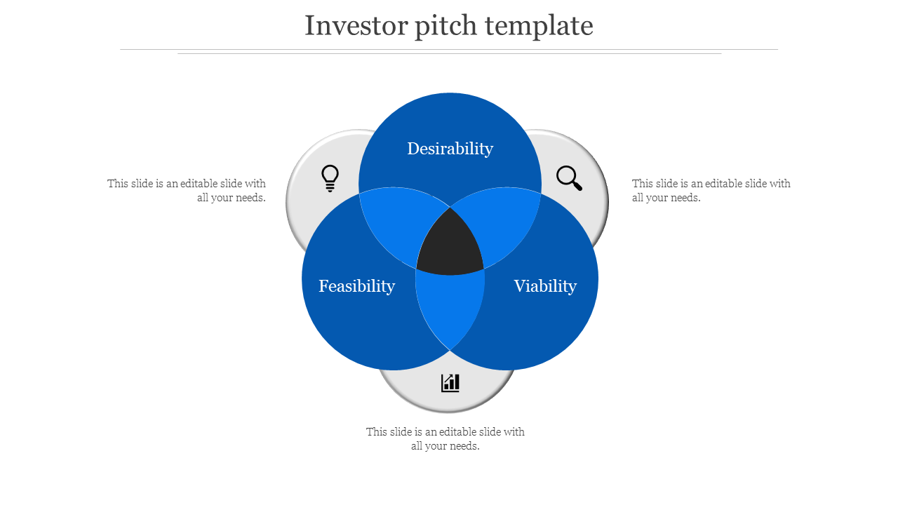 investor pitch template-Blue